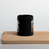 Saxophone Inspires Her Art Black Glossy Mug - Beyond T-shirts